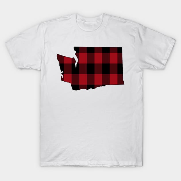 Washington in Red Plaid T-Shirt by somekindofguru